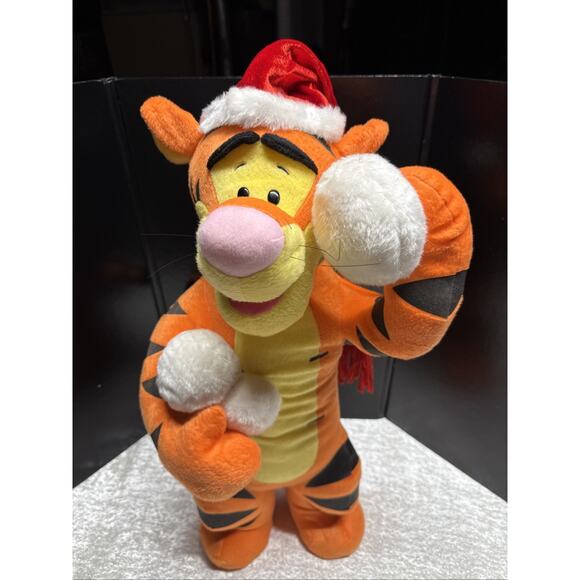 Tigger Santa Hat Door Greeters Disney Plush Christmas Winnie The Pooh 27" - Picture 1 of 16